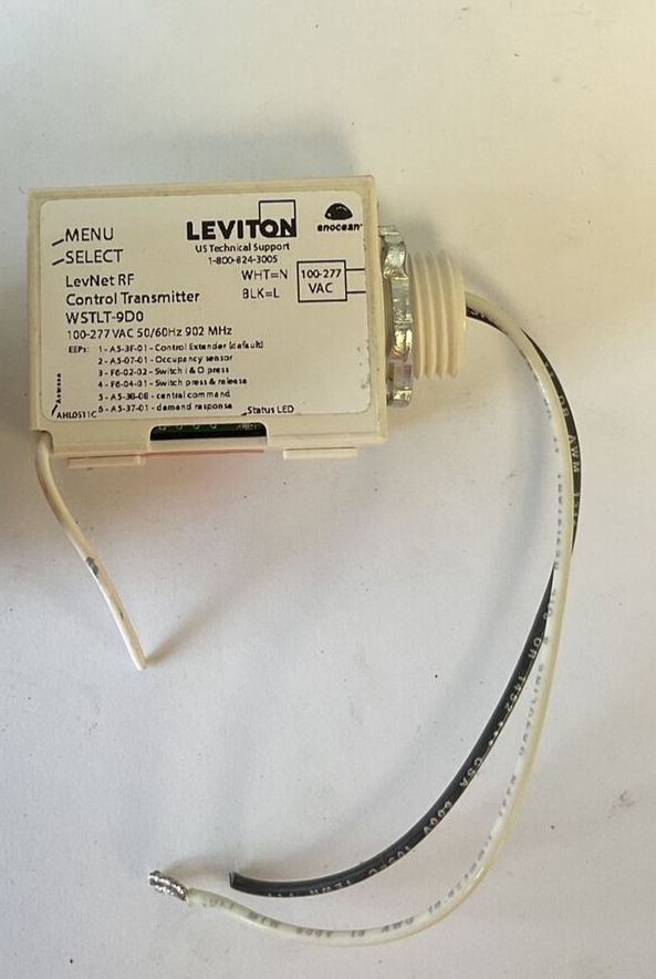 LEVITON WSTLT-9D0 CONTROL TRANSMITTER  100-277VAC 50/60 902MHZ2