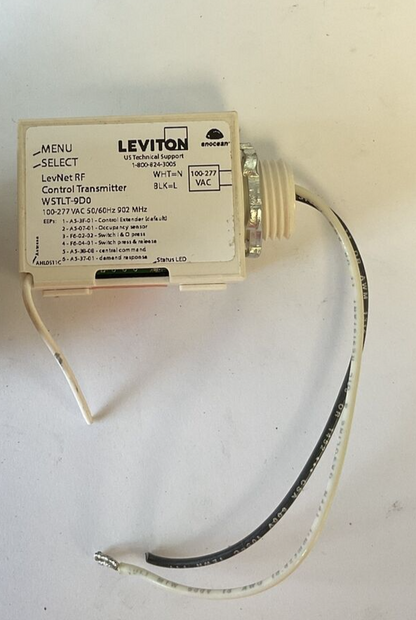 LEVITON WSTLT-9D0 CONTROL TRANSMITTER  100-277VAC 50/60 902MHZ2