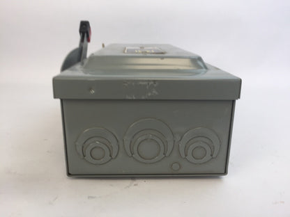 SQUARE D H-361 N NON FUSIBLE SAFETY SWITCH SER E1 600V 30A 30HP 3 POLE TYPE 15