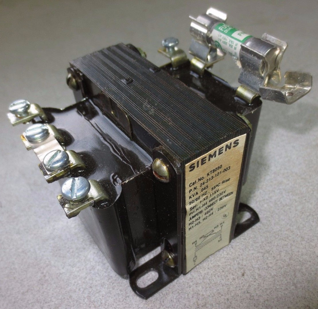 SIEMENS KT8050 / 24-213-101-003 TRANSFORMER - .045 KVA, 50/60Hz, 460/230V 0