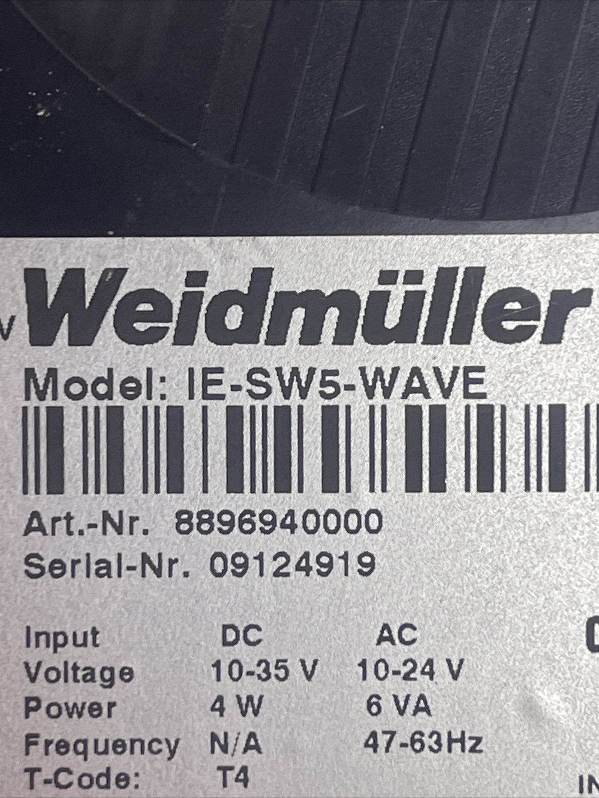 WEIDMULLER IE-SW5-WAVE ETHERNET SWITCH1