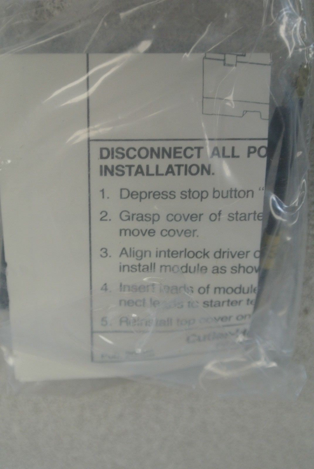 CUTLER-HAMMER C320MSR1B UNDERVOLT RELEASE for A302 MANUAL STARTER / 220-240V5