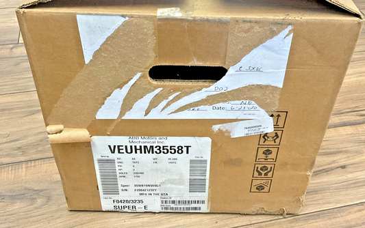 BALDOR VEUHM3558T INDUSTRIAL MOTOR 1755RPM 230/460V 2HP 3PH0