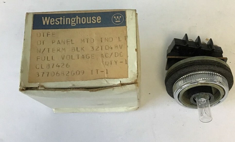 WESTINGHOUSE OTFE PANEL LIGHT INDICATOR 377D682G09  0