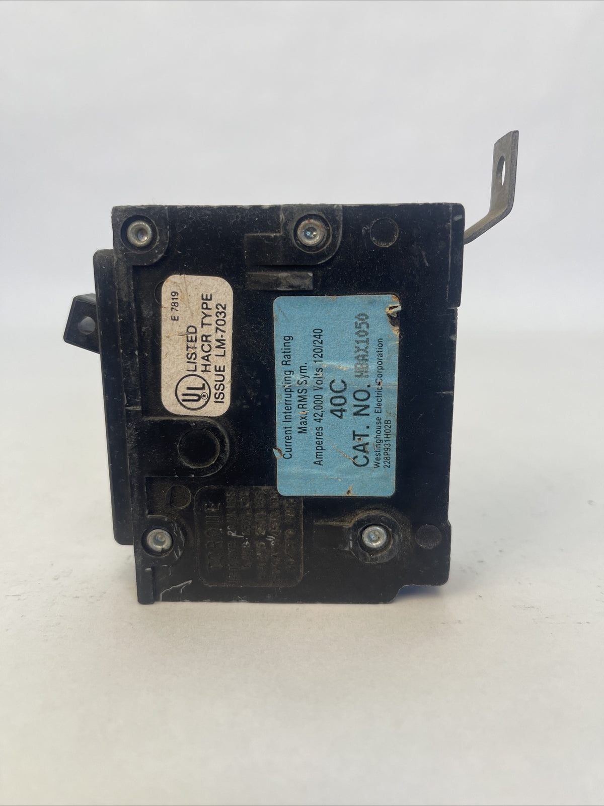 CUTLER HAMMER / WESTINGHOUSE HBAX1050 CIRCUIT BREAKER 50A 1P 120/240VAC2