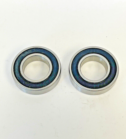 DUF *LOT OF 2*- 6005-2RS -DEEP GROOVE DOUBLE RUBBER SEAL BALL BEARING-25x47x12mm0