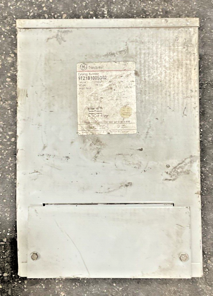GENERAL ELECTRIC 9T21B1005G02 TRANSFORMER 7.50KVA TYPE QM 1PH1