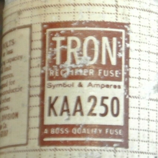 LOT of 10 / BUSSMANN / TRON KAA250 RECTIFIER FUSE / 250A / 130V / NEW SURPLUS2