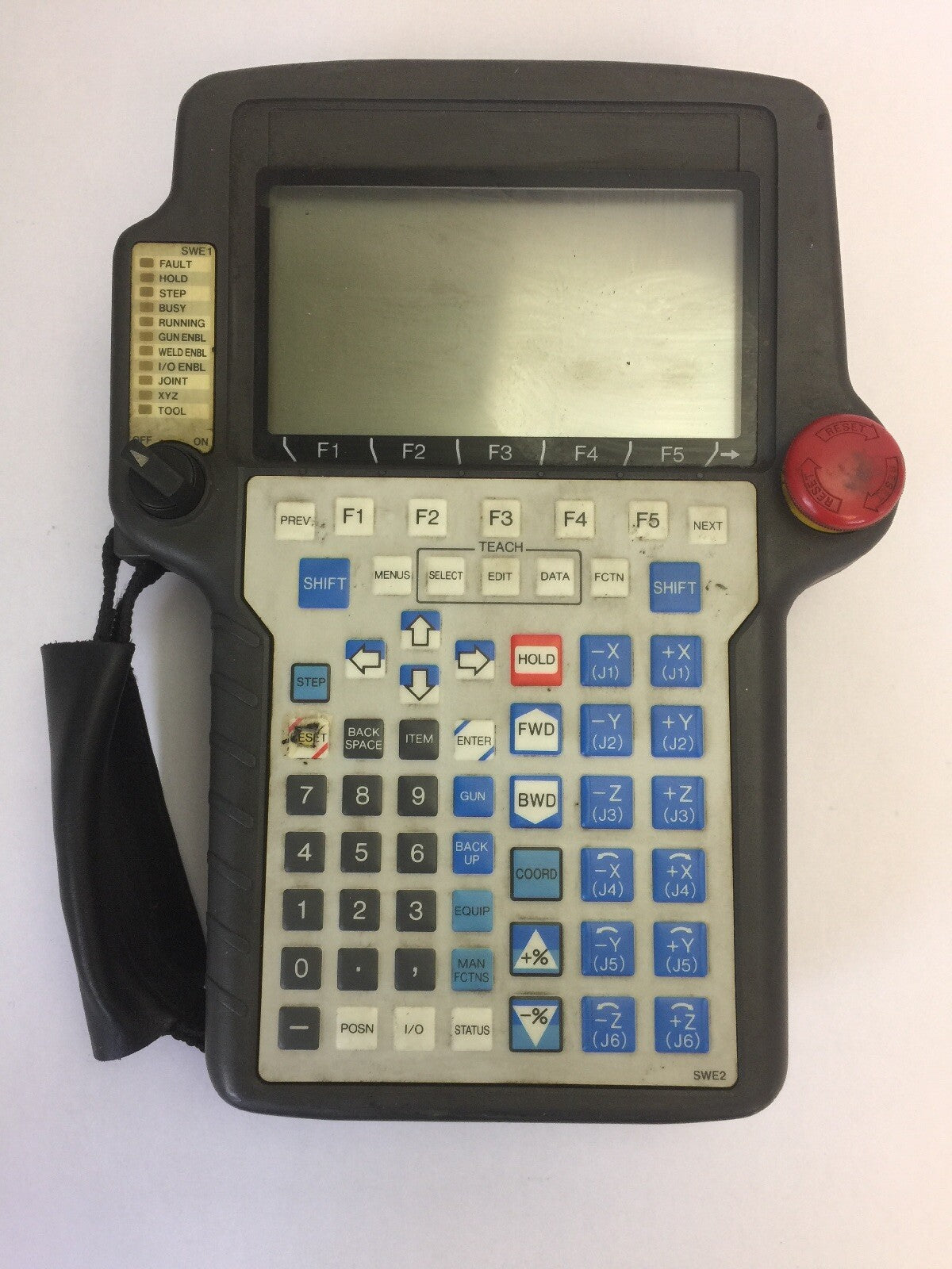 FANUC A05B-2301-C360 TEACH PENDANT PLASTIC HANDLE HAS A CRACK IN IT0
