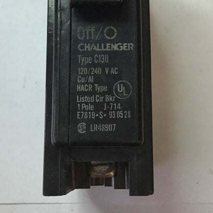 CHALLENGER C130 120/240VAC TYPE HCAR 1POLE ***LOTOF5***2