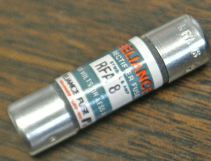 BOX of 10 / RELIANCE RFA8 RECTIFIER FUSES / 8A / 130V / NEW SURPLUS1