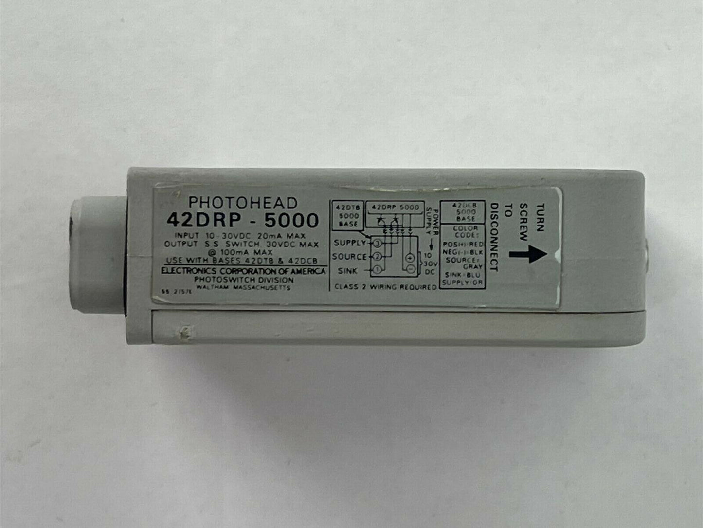 ELECTRONICS CORPORATION OF AMERICA 42DRP-5000 PHOTOHEAD 30VDC1