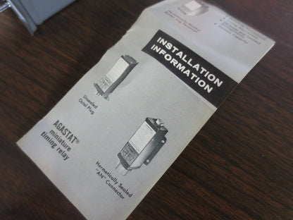AGASTAT 2112D5NF MINIATURE TIMING RELAY 1.0 - 30 SECONDS, 28VDC - NEW SURPLUS4