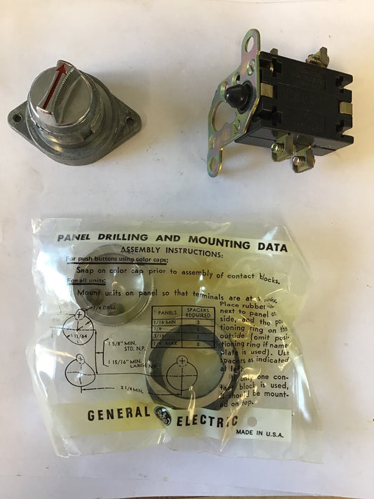GE CR2940UB202K OILTIGHT SELECTOR SWITCH 600V HEAVY DUTY 0