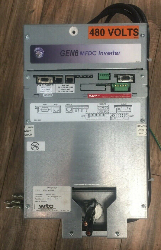 WELDING TECHNOLOGY CORP 902-1302RVR GEN6 MFDC INVERTER 350-500VAC 36KVA 400A WTC0