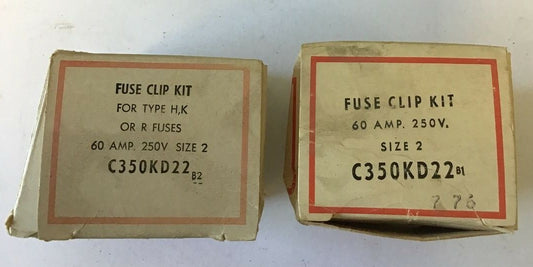 CUTLER HAMMER C350KD22 FUSE CLIP KIT SER.B1***LOTOF2***0