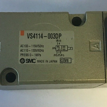 SMC VS4114-003DP VALVE 110VAC 130V/60HZ1