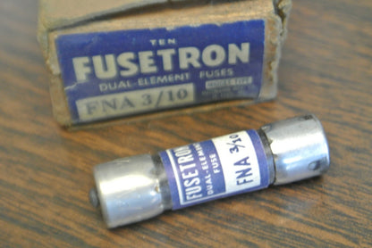 BOX of 10 / BUSS FNA-3/10 DUAL-ELEMENT MIDGET FUSE / 3/10A / 250V / NEW SURPLUS2