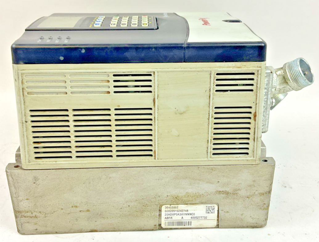 ALLEN BRADLEY 20AD8P0A3AYNNNC0 AC DRIVE POWER FLEX 70 SER A FW 5.001 5HP 9.8A1