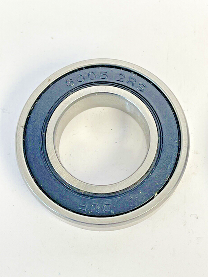 DUF *LOT OF 2*- 6005-2RS -DEEP GROOVE DOUBLE RUBBER SEAL BALL BEARING-25x47x12mm4