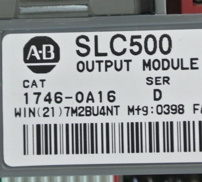 ALLEN-BRADLEY 1746-P2 + 1746-OW8 + 1746-OA16 (2) + 1746-IA16 (3) + 1746-A10 + 5