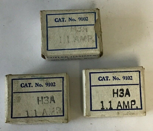 CUTLER HAMMER 9102 H3A 1.1AMP HEATER****LOTOF3****0