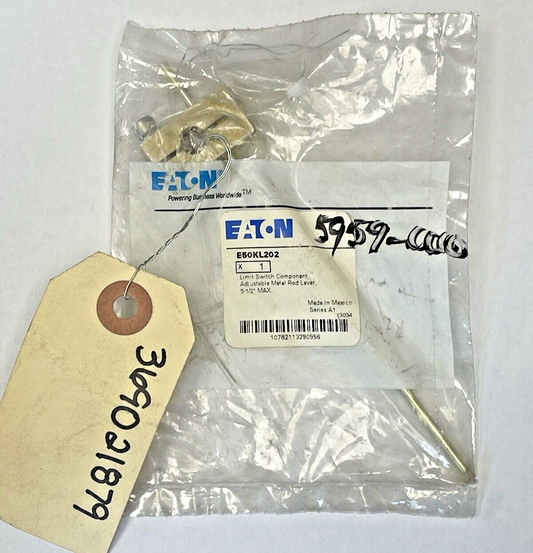 EATON - E50KL202 A1 - LIMIT SWITCH COMPONENT - ADJUSTABLE ROD LEVER - 5-1/2" MAX0