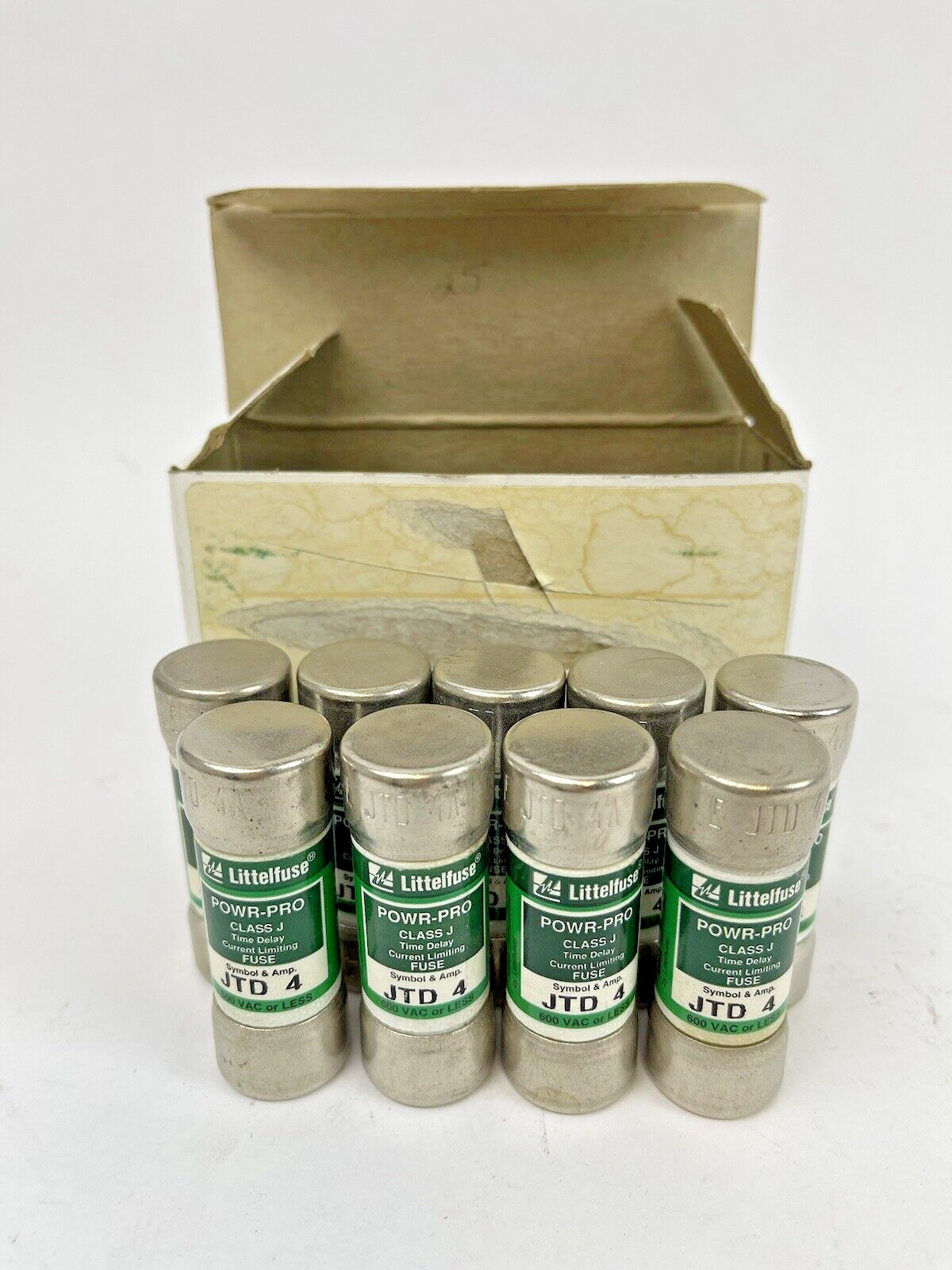 LITTELFUSE - JTD 4 *LOT OF 9*  POWR-PRO - CLASS J - TIME-DELAY - 600V AC0