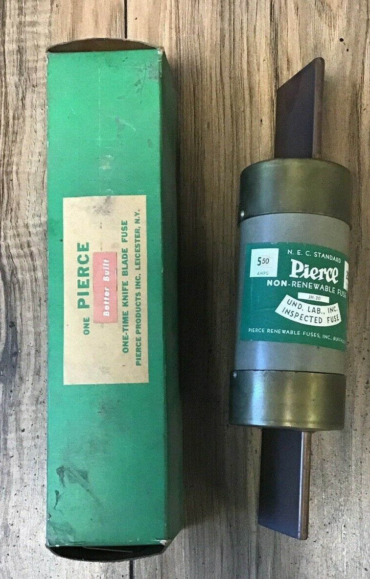 PIERCE JH-20 NON-RENEWABLE FUSE 550A 250V 0