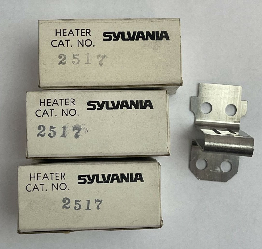 GTE SYLVANIA CLARK 2517 HEATER (LOT OF 3)0