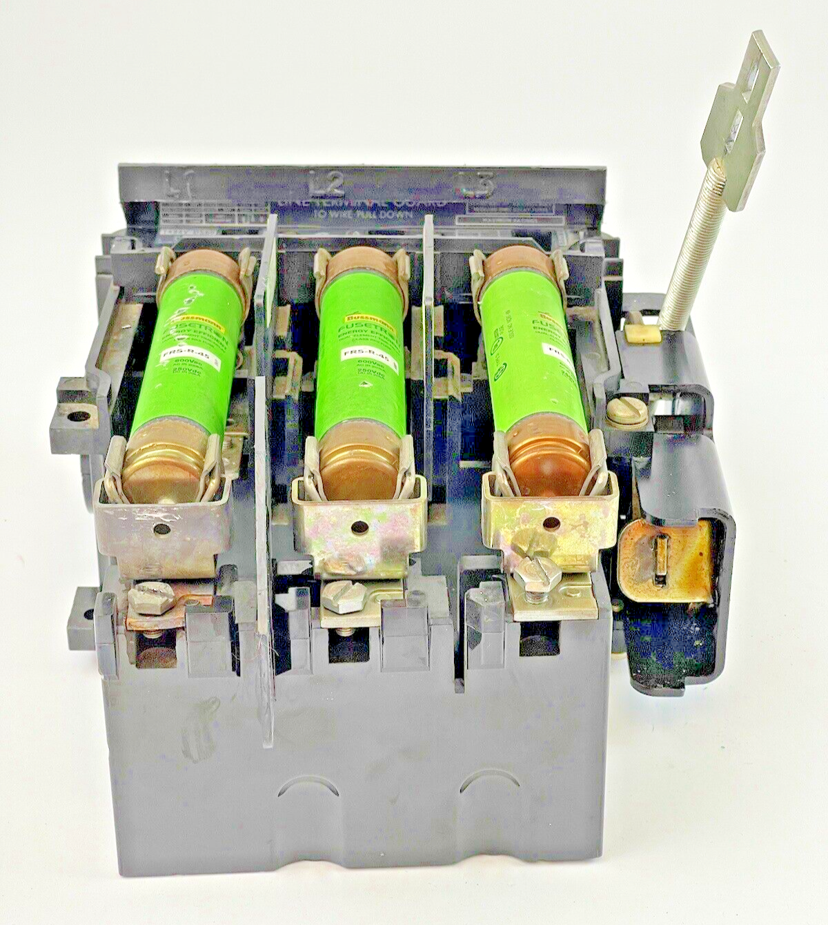 FUSETRON - FRS-R-45 (LOT OF 3) -600VAC 45A FUSES WITH ALLEN BRADLEY 1494V-DS60 A4