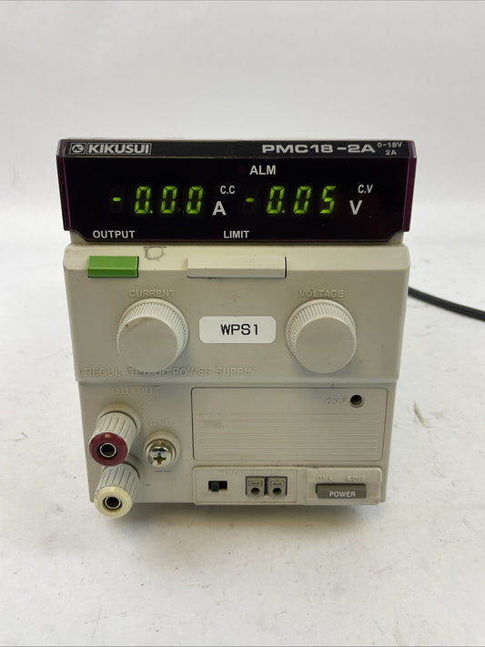 KIKUSUI PMC18-2A INPUT 100VAC OUTPUT 18VDC 2A POWER SUPPLY0