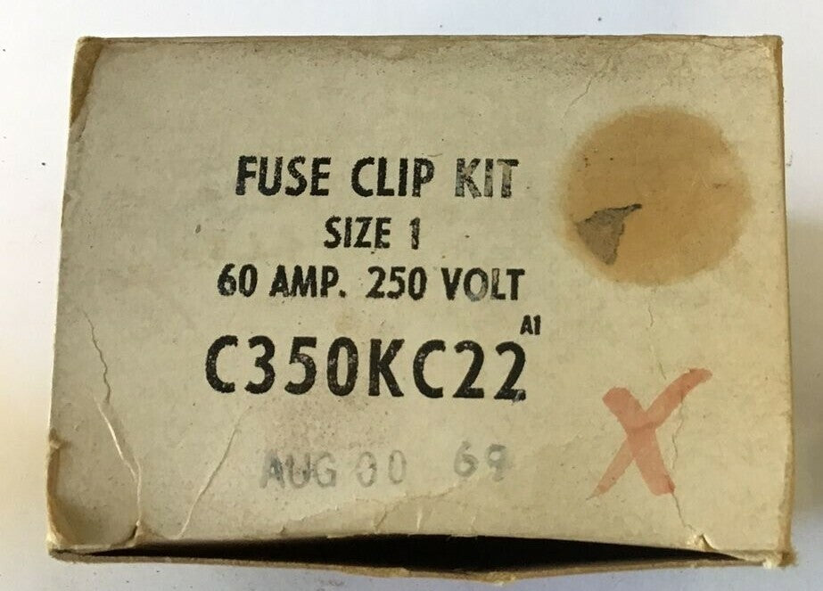 CUTLER HAMMER C350KC22 FUSE CLIP KIT***LOTOF2***1