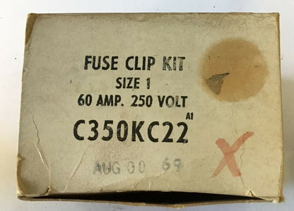 CUTLER HAMMER C350KC22 FUSE CLIP KIT***LOTOF2***1