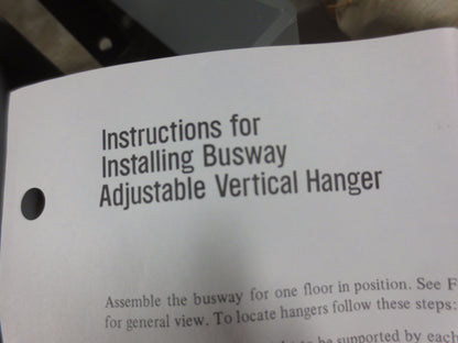WESTINGHOUSE 2527D78G04 BUS DUCT VERTICAL HANGER, ADJUSTABLE6