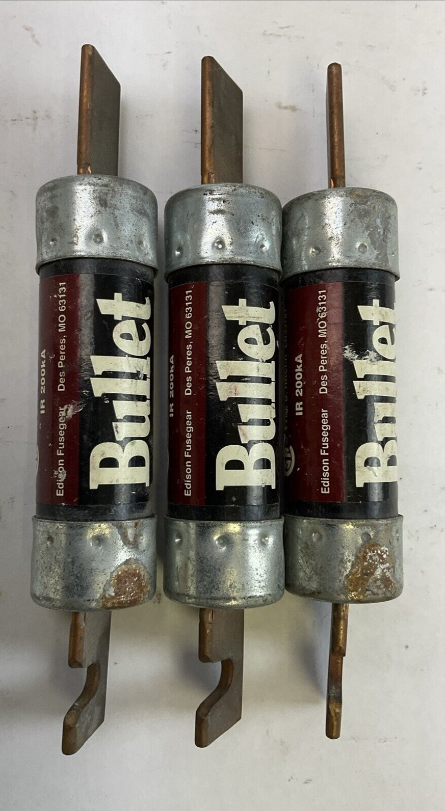 BULLET ECNR70 DUAL ELEMENT TIME DEALY FUSE 70AMP 250VAC (LOT OF 3)0