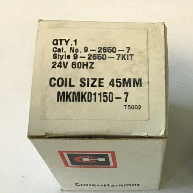 CUTLER HAMMER 9-2650-7 MAGNETIC COIL 24V 60HZ1