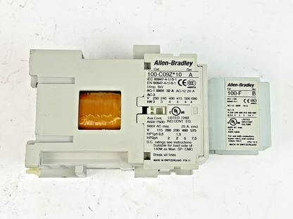 ALLEN BRADLEY - 100-C09Z*10 SER. A 25VDC COIL CONTACTOR & 100-F SER. B CONTACTOR3