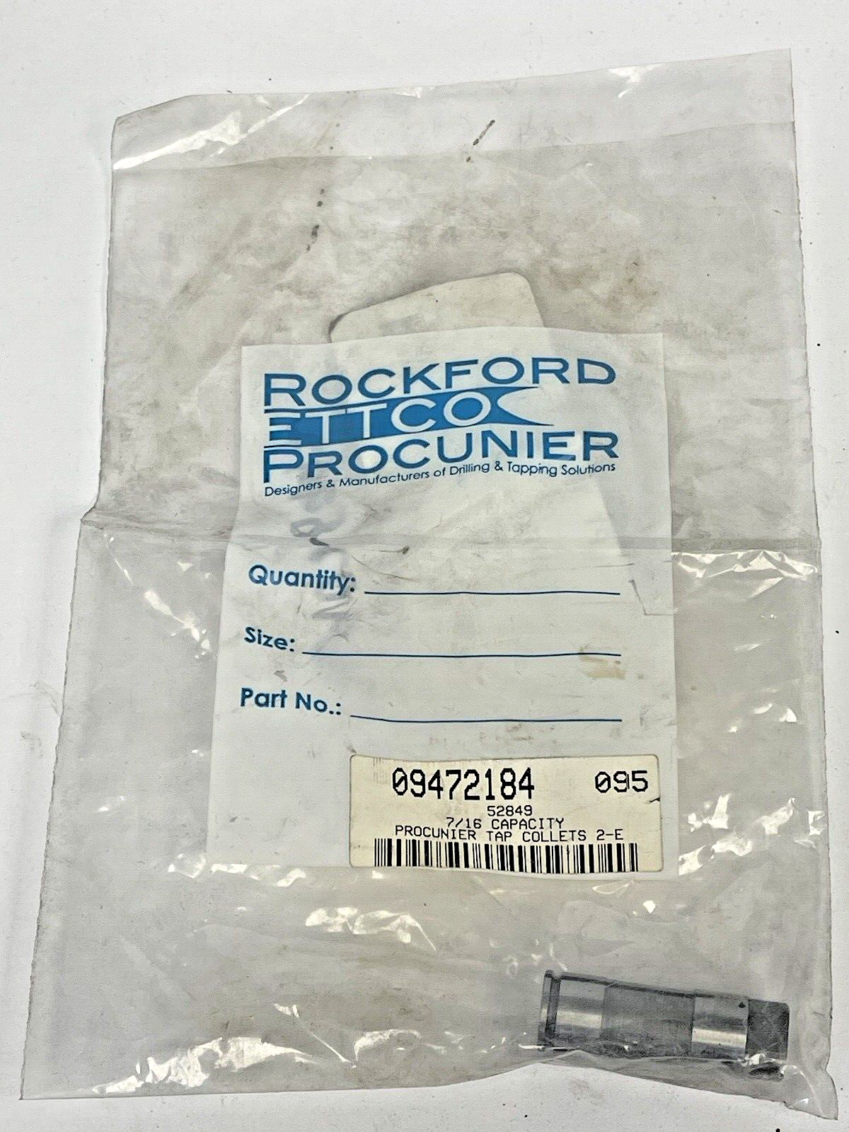 ROCKFORD ETTCO PROCUNIER - 09472184 - 2-E TAP COLLET - 7/16" CAPACITY0