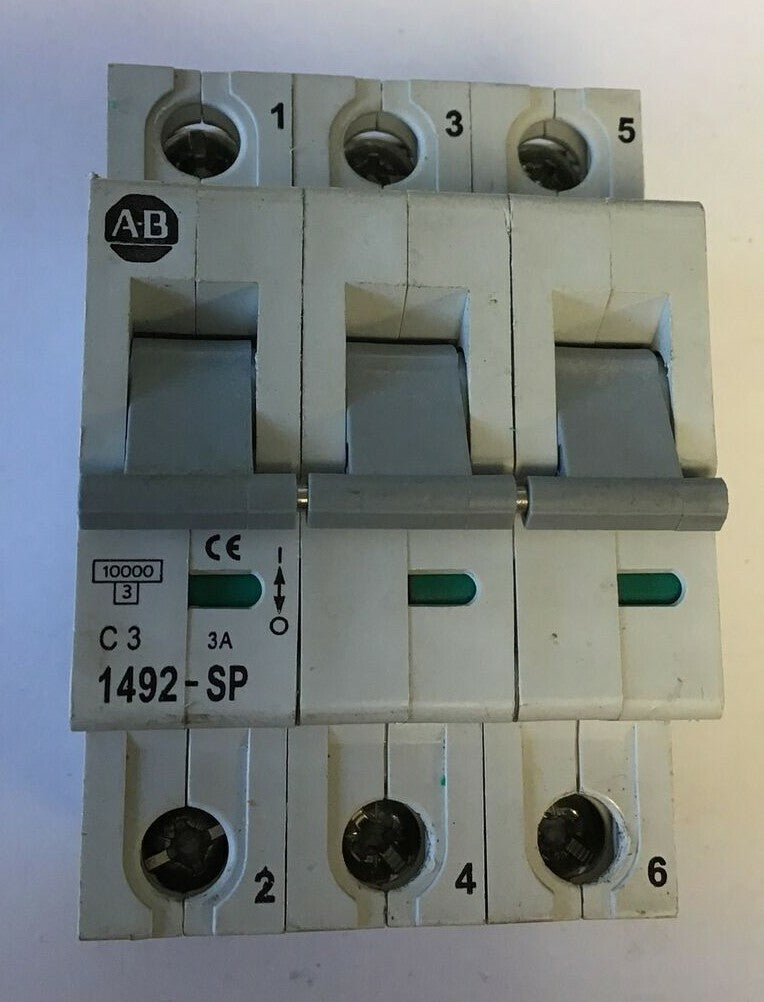 ALLEN BRADLEY 1492-SP3C030 CIRCUIT BREAKER SER.C 3A 415VAC0