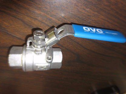 OVC OHIO VALVE COMPANY FIG # 2266FT BALL VALVE 1/2 CF8M 2000WOG - NEW SURPLUS 2