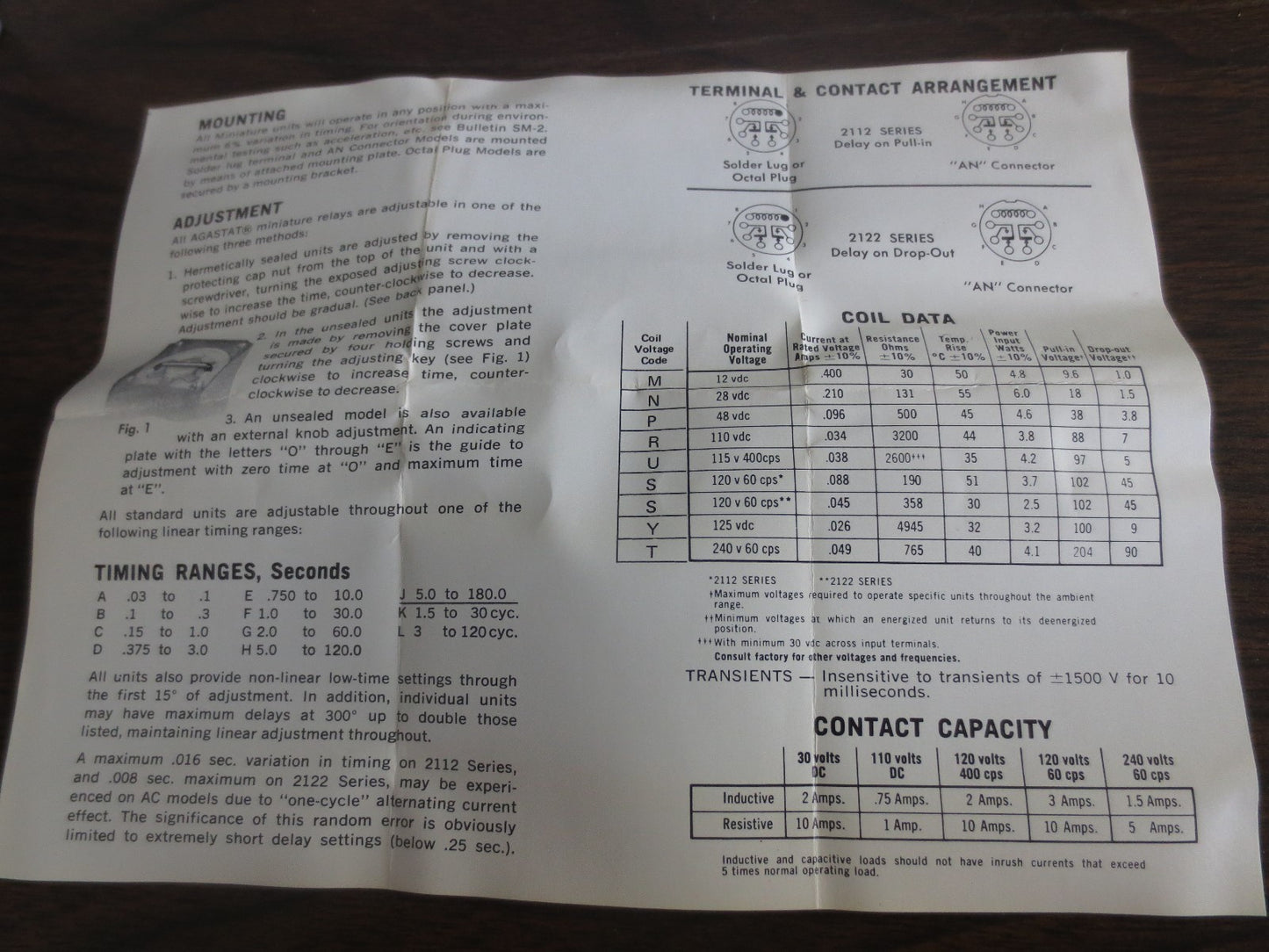 AGASTAT 2112D5NF MINIATURE TIMING RELAY 1.0 - 30 SECONDS, 28VDC - NEW SURPLUS5
