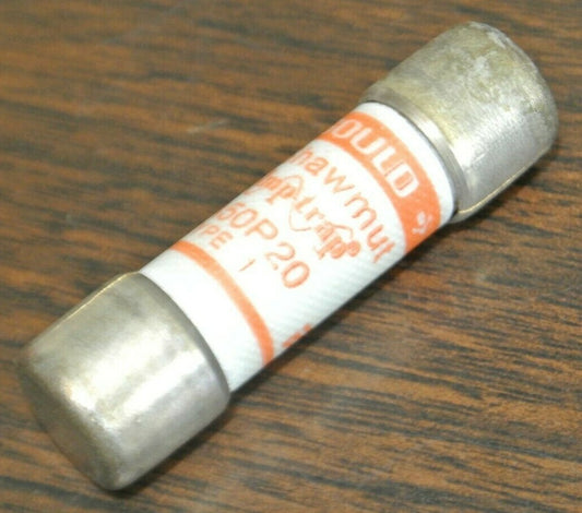 GOULD-SHAWMUT A50P20 SEMICONDUCTOR FUSE / 500V / 20A / NEW SURPLUS / EACH0