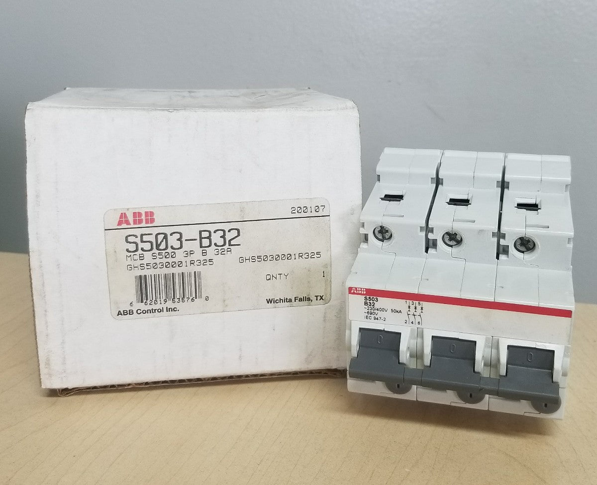 ABB BREAKER S503-B32 230/400V 50KA0
