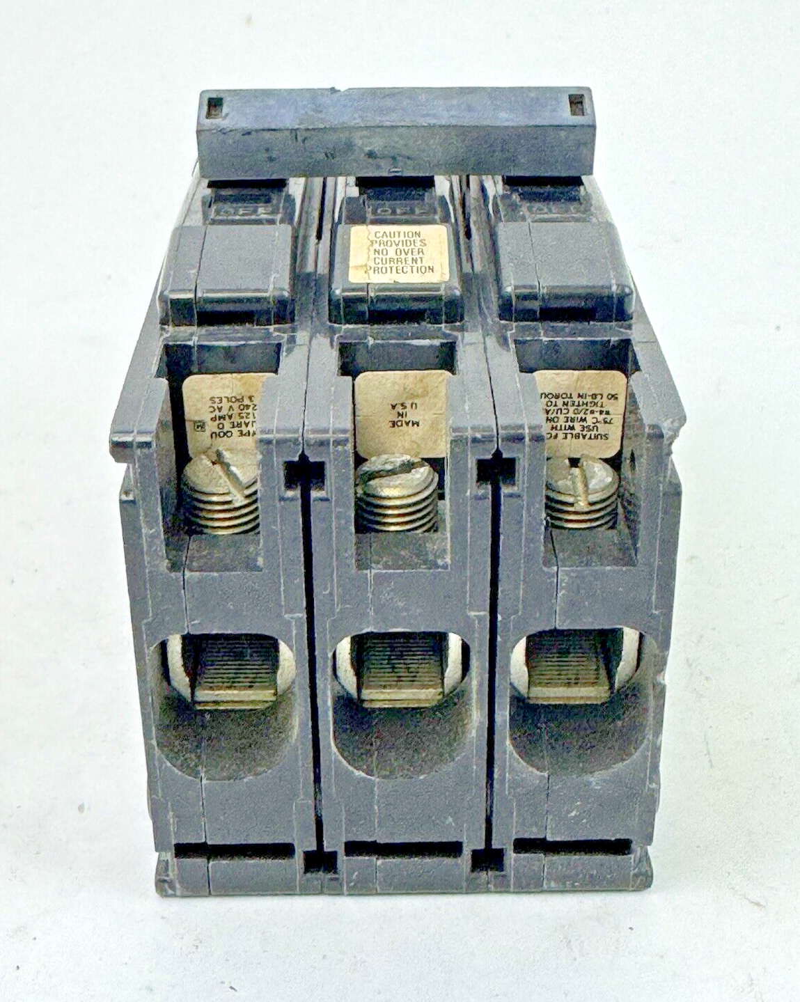 SQUARE D - QOU30001 - CIRCUIT BREAKER - 3 POLE/125 A/240 VAC/TYPE QOU **READ DES2