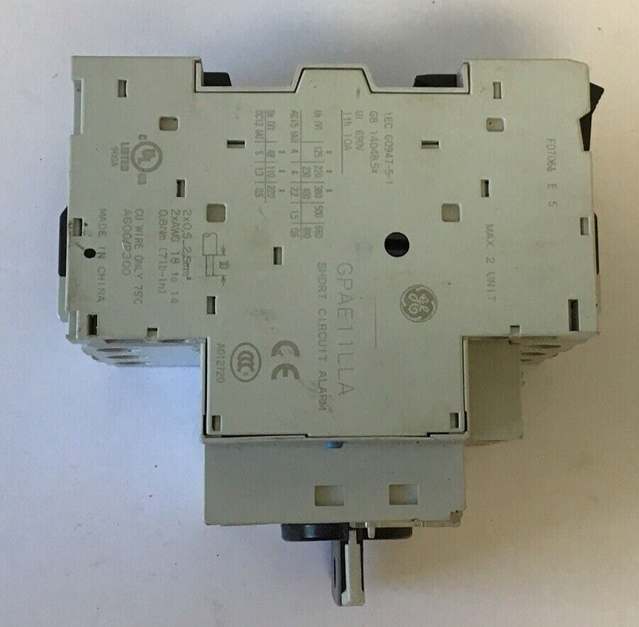 GENERAL ELECTRIC GPS1BHAD MANUAL MOTOR STARTER GPAE11LLA& (2) GPAC10FBA4