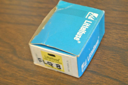 LOT of 6 / LITTELFUSE FLQ-8 TIME-DELAY FUSE / 8A / 500V / NEW SURPLUS / FLQ83