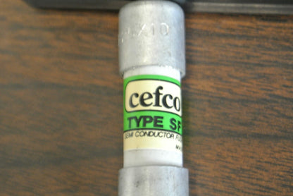 BOX of 10 / CEFCO SF25X10 RECTIFIER FUSE / 10A / 250V / NEW SURPLUS2