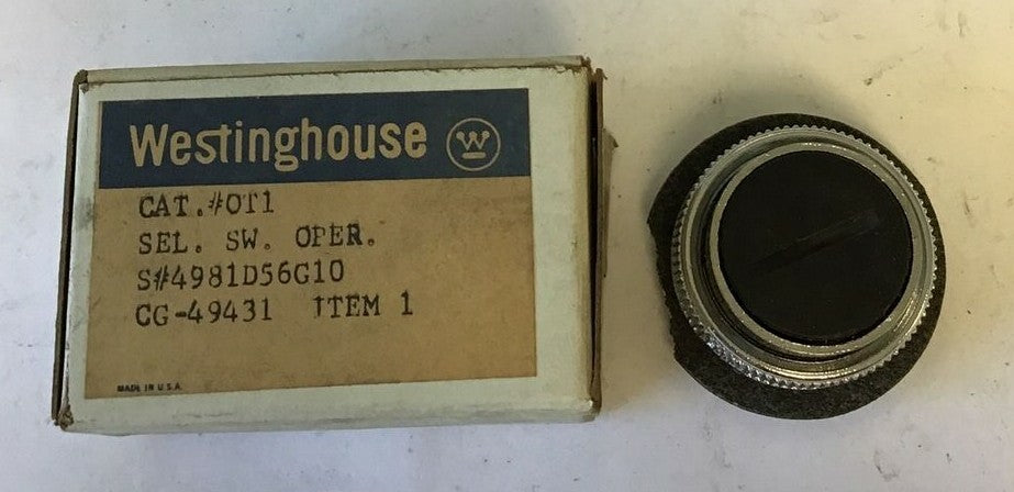 WESTINGHOUSE OT1 SELECTOR SWITCH OPERATOR 4981D56G10 ***LOTOF2***1
