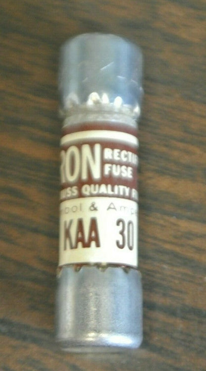 LOT of 6 / BUSSMANN / TRON KAA30 RECTIFIER FUSES / 130V / 30A / NEW SURPLUS1